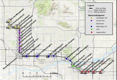 Benefits of using MAP Light Rail Map In Phoenix